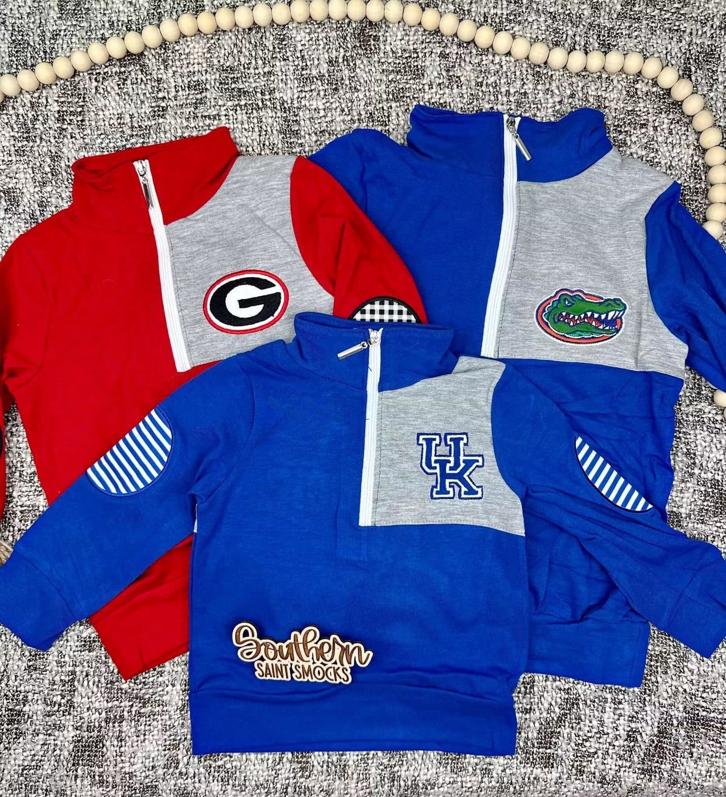 Blue & Orange Boy’s Game Day Quarter Zip (SHIPS SEP)
