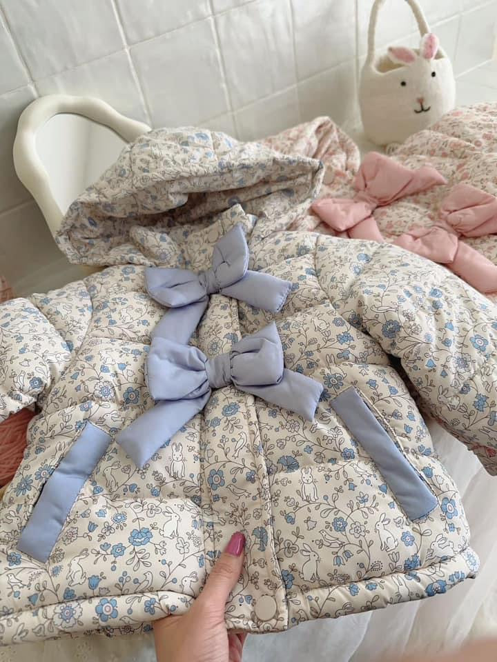 PO90: Floral Bow Coat