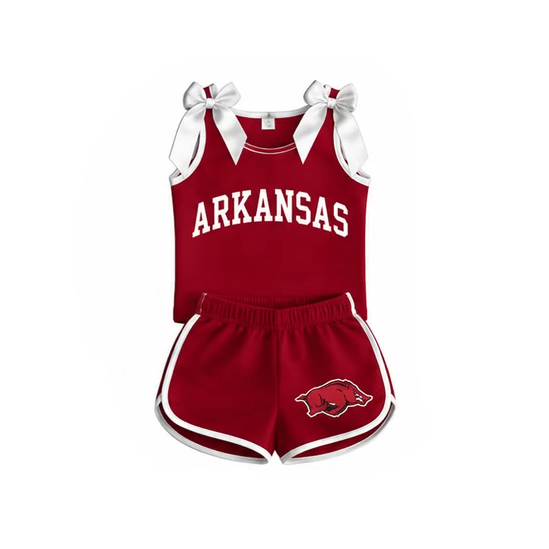 Cardinal Red Game Day Bow Athletic Set (SHIPS SEP)