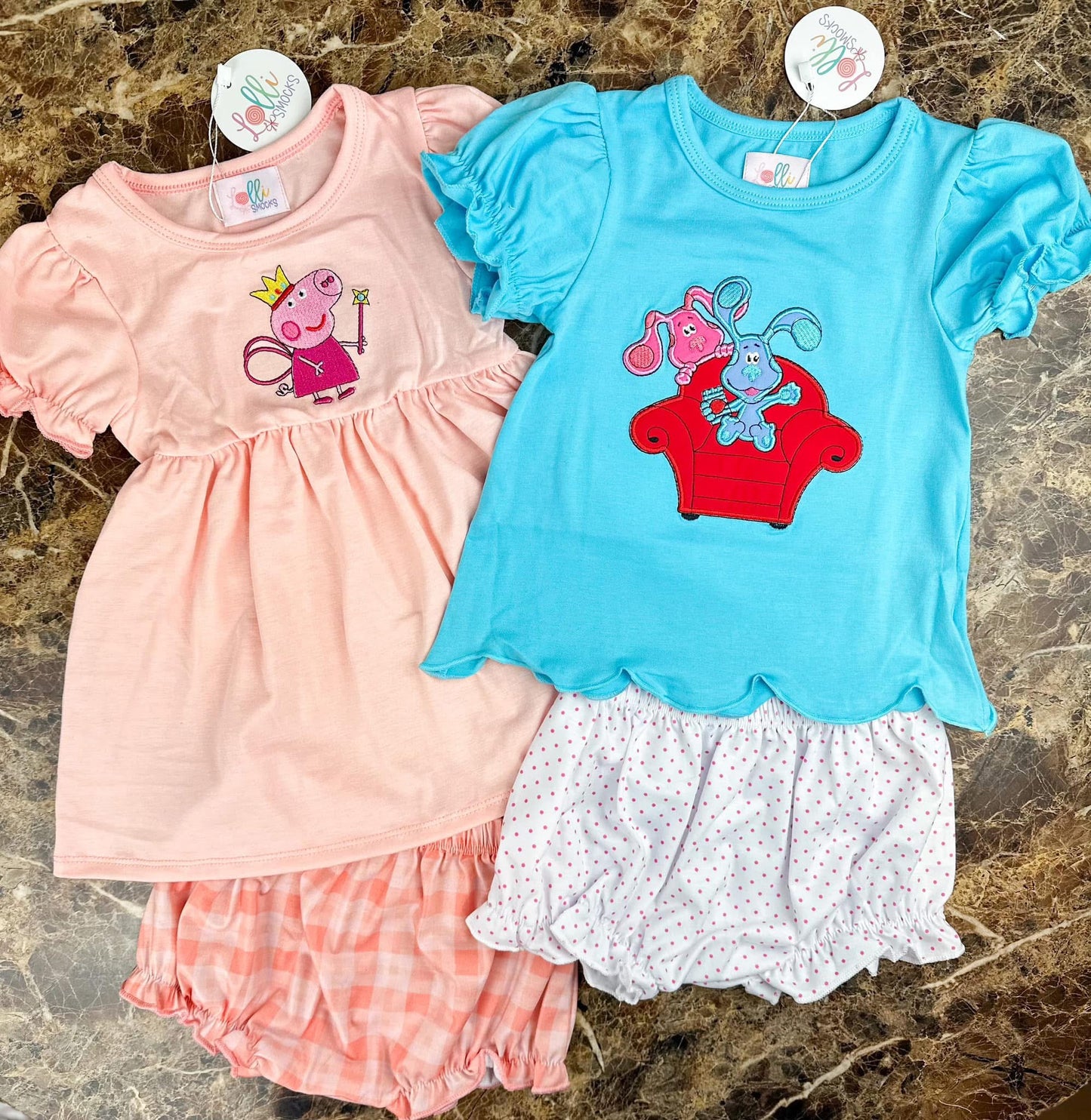 RTS - Blue Clue Bloomer Set / 6/12