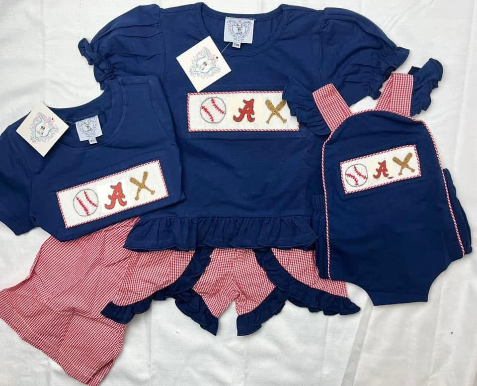 RTS - 4T Smocked Baseball - MANUFACTURING DEFECT*