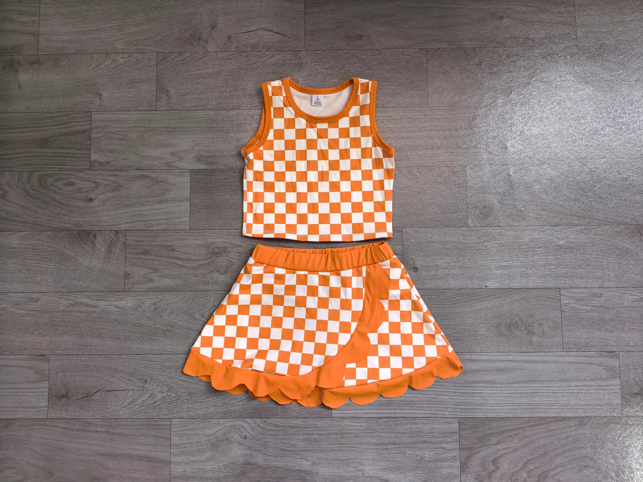 Tennessee Checkerboard Performance Skort Set (Ships SEP!)