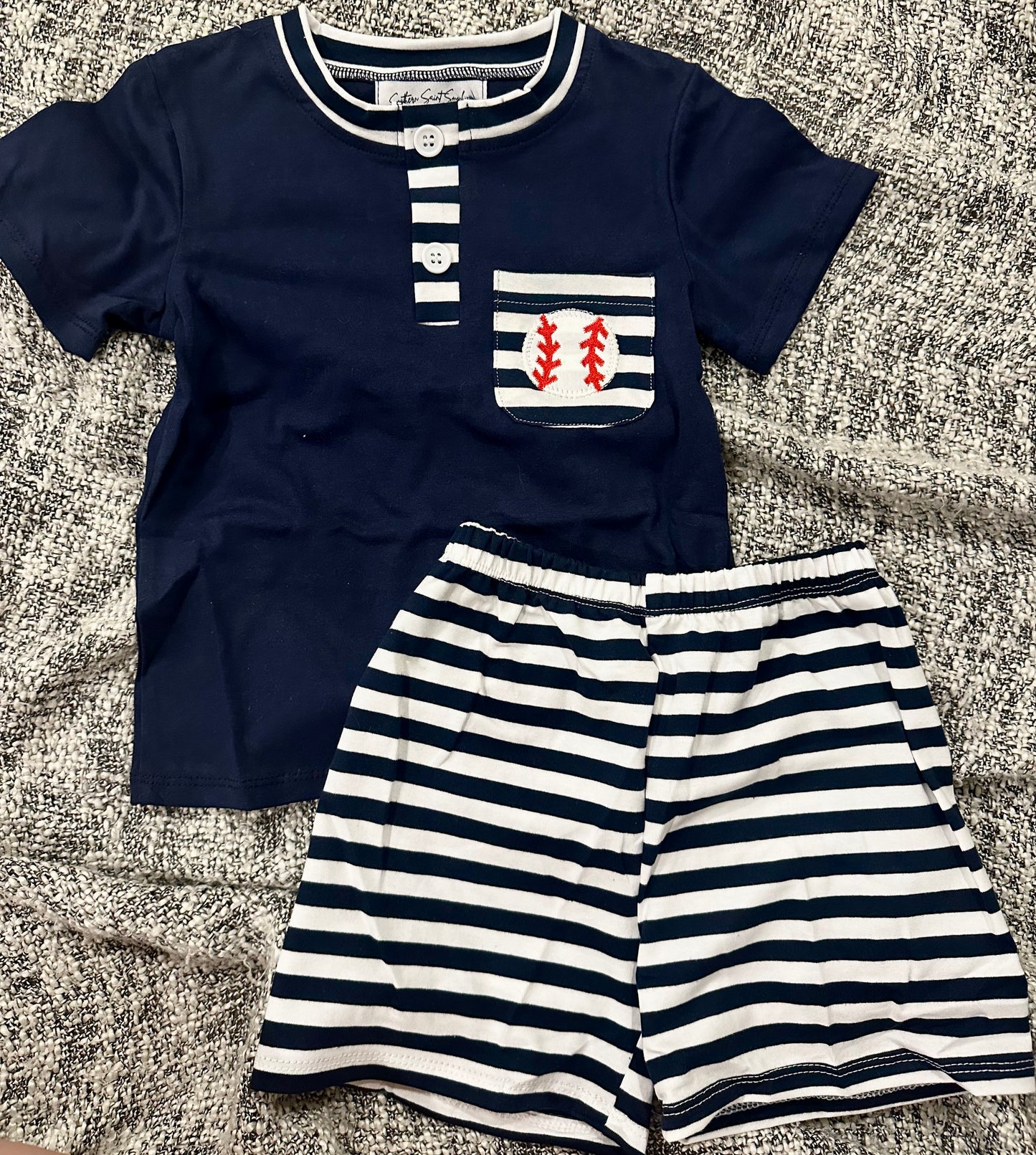 RTS - Navy Baseball Boy Set 2T