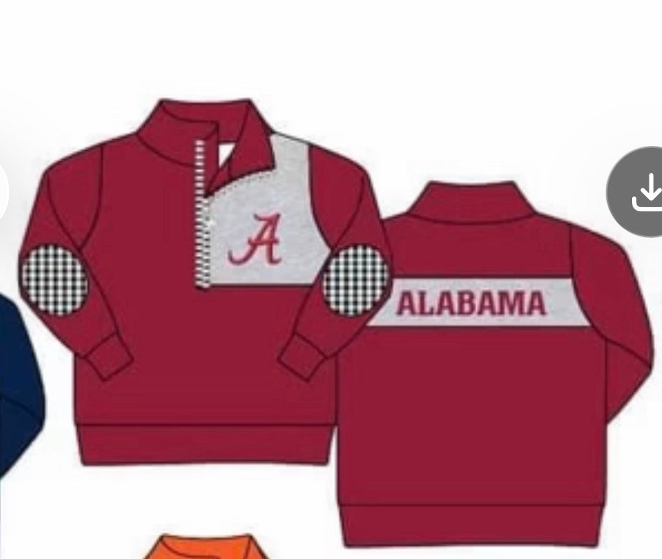Crimson & Gray Boy’s Game Day Quarter Zip (SHIPS SEP)