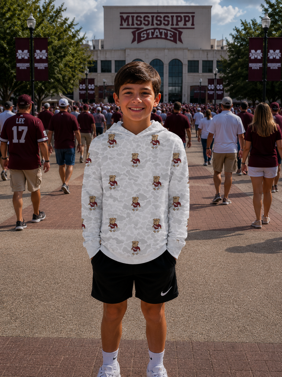 Retro State Camo Performance Hoodie (Ships OCT!)