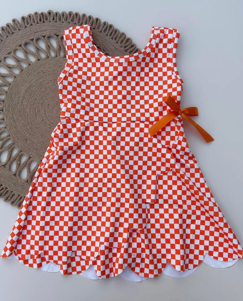 Tennessee Checkerboard Performance Skort Dress (Ships SEP!)