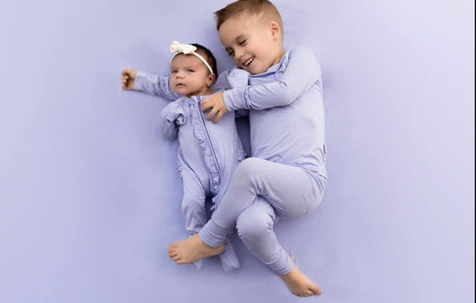 RTS - Bambean Baby Bamboo / Lilac 2 Piece Set