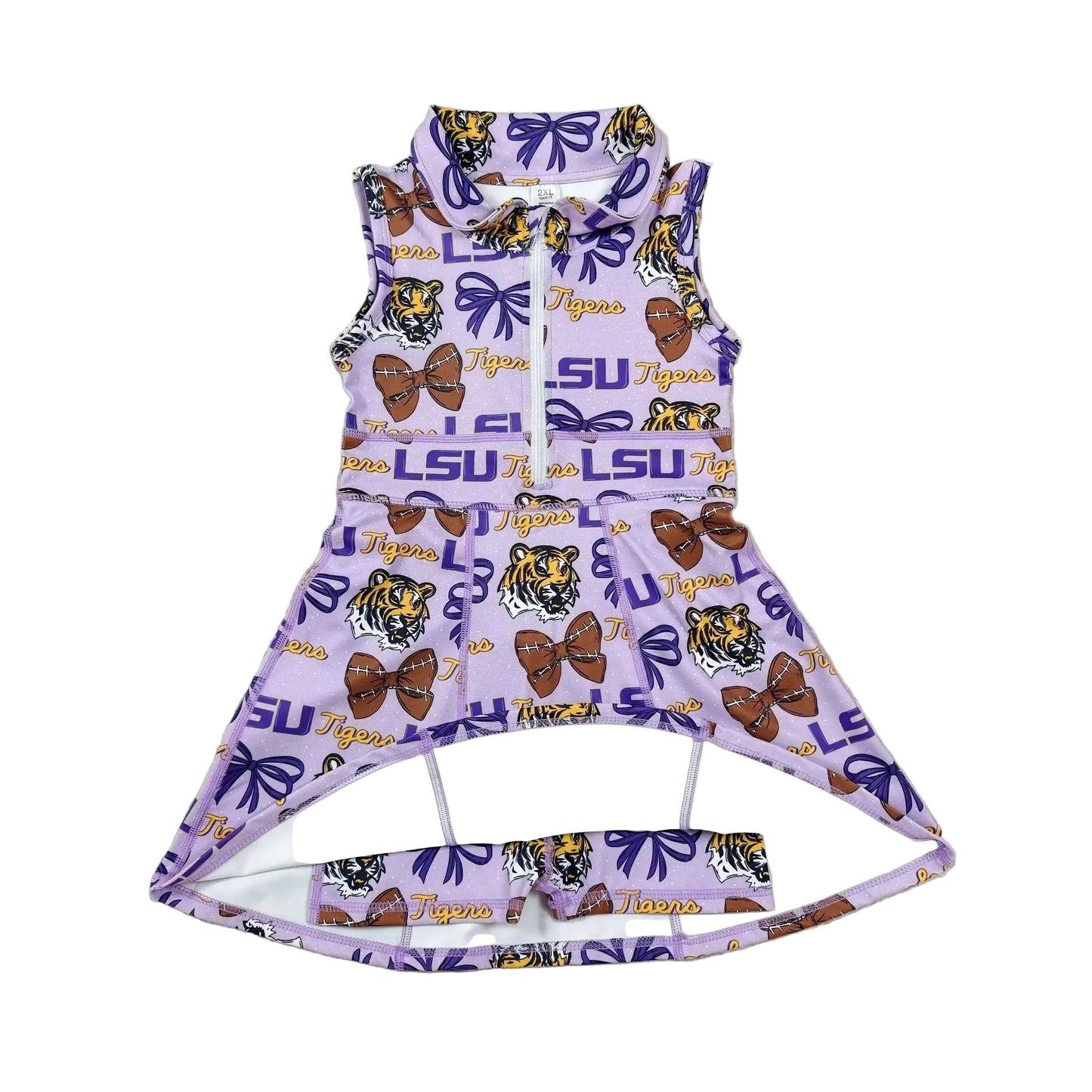 Purple & Gold Performance Twirl Skort Dress (Ships SEP!)