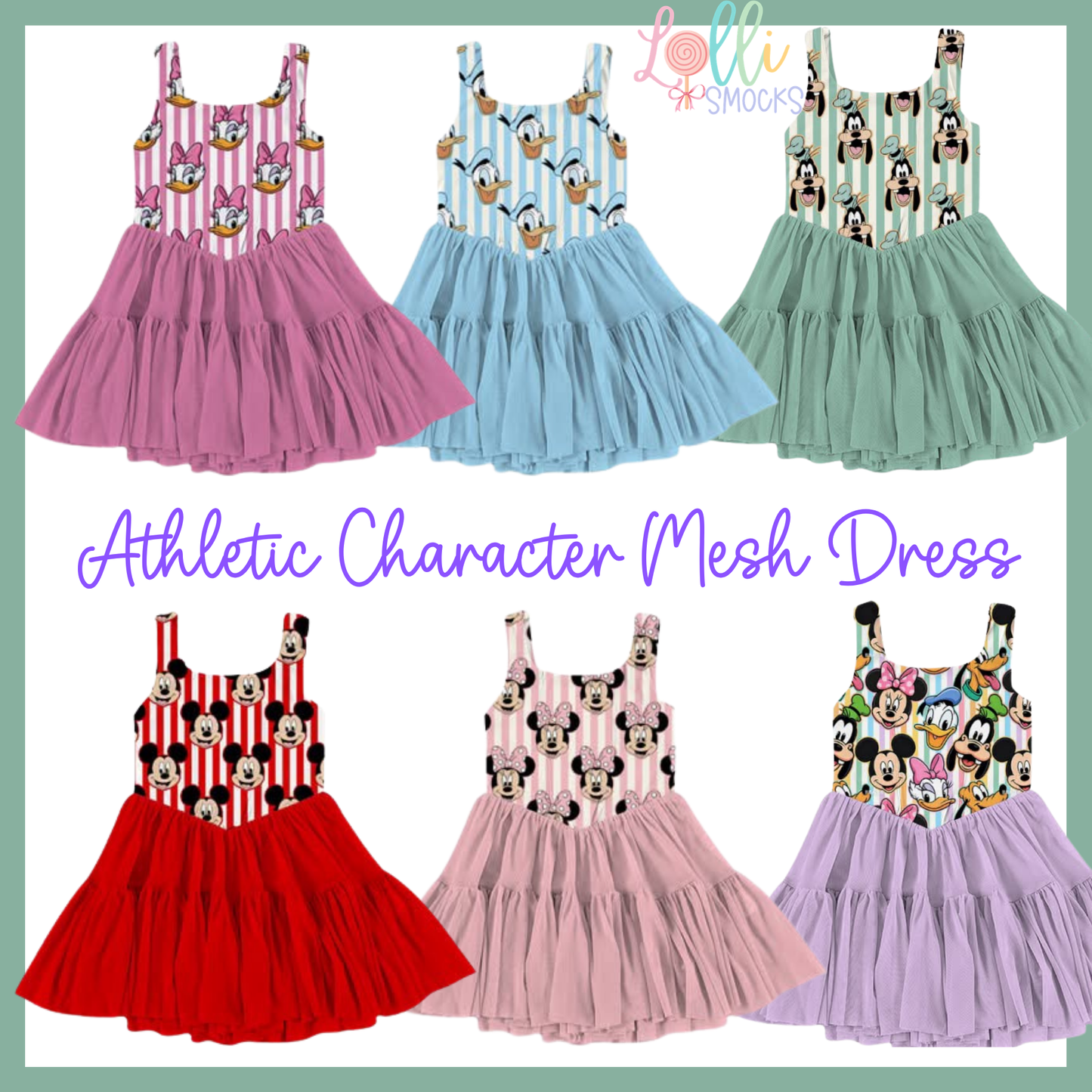 Athletic Character Mesh Dress Extras (Ships In August!)