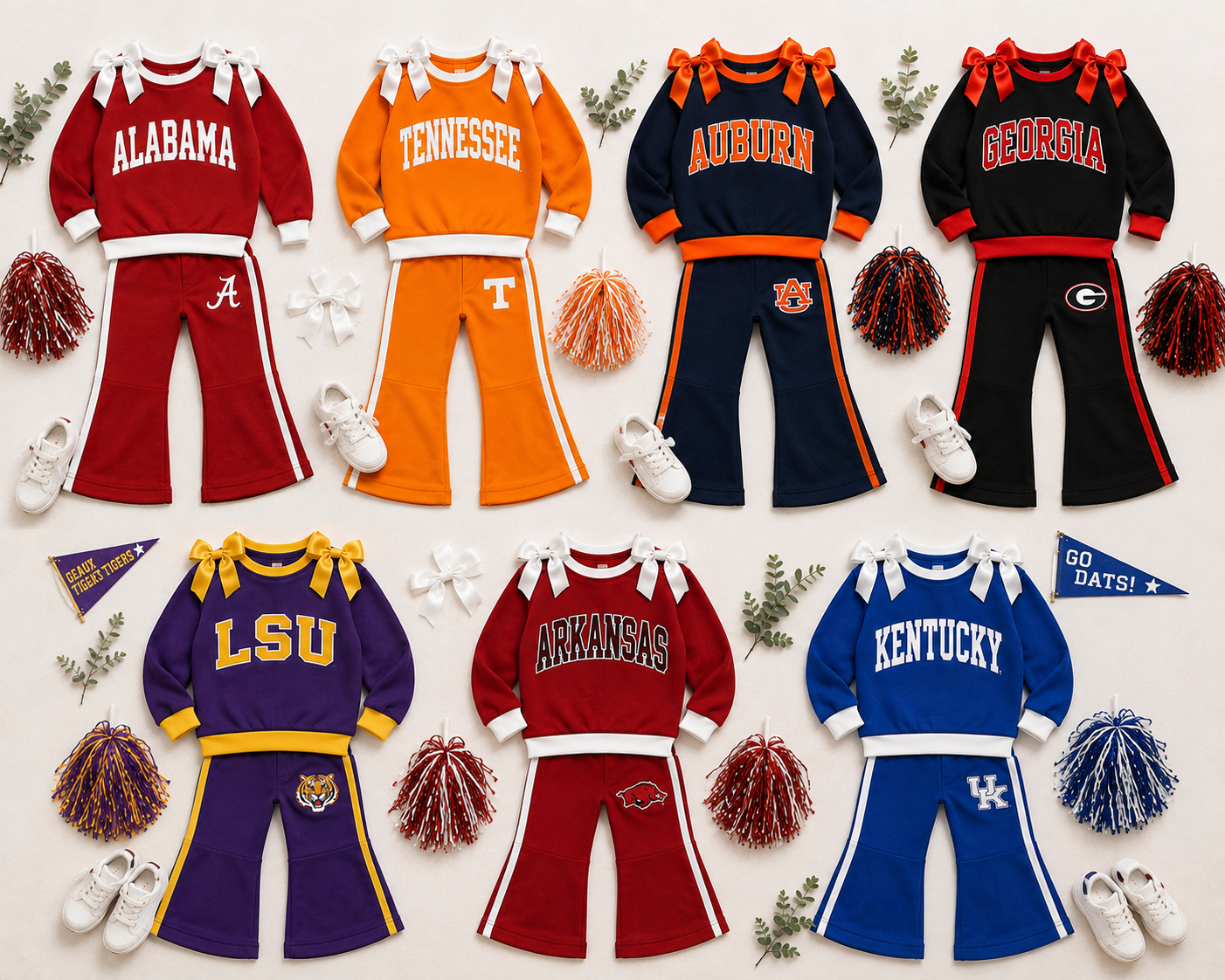 🏈 Game Day Bow Set - WINTER (Ships November!)