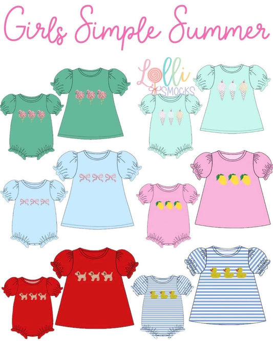 RTS - Girl’s Simple Summer Tees