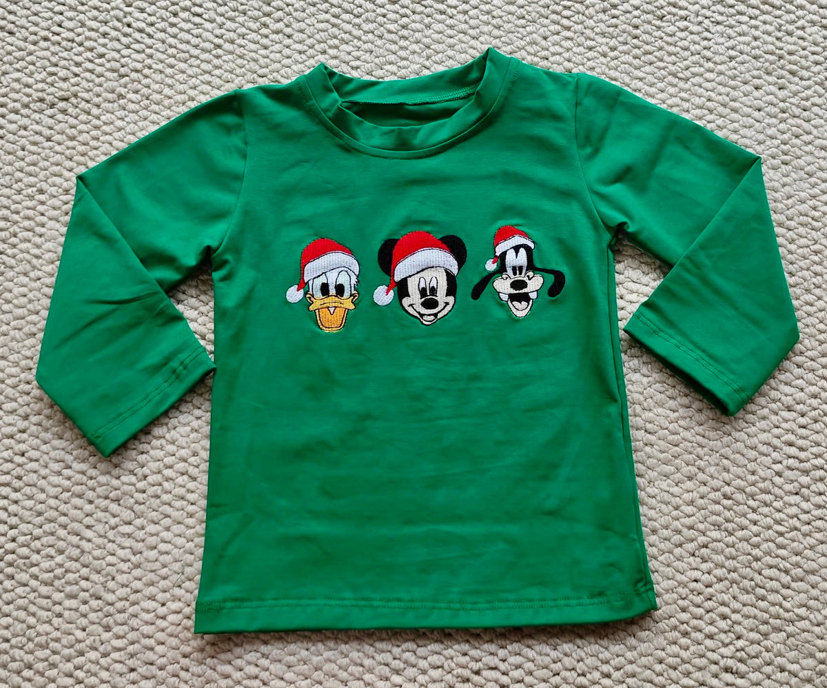 RTS Merry Mouse & Friends Embroidered Tee
