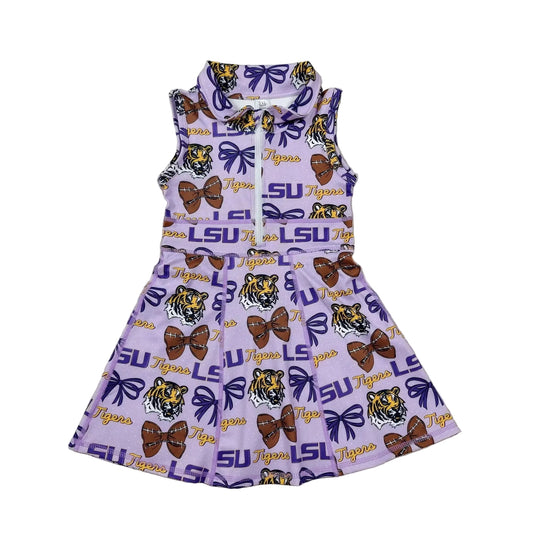 Purple & Gold Performance Twirl Skort Dress (Ships SEP!)