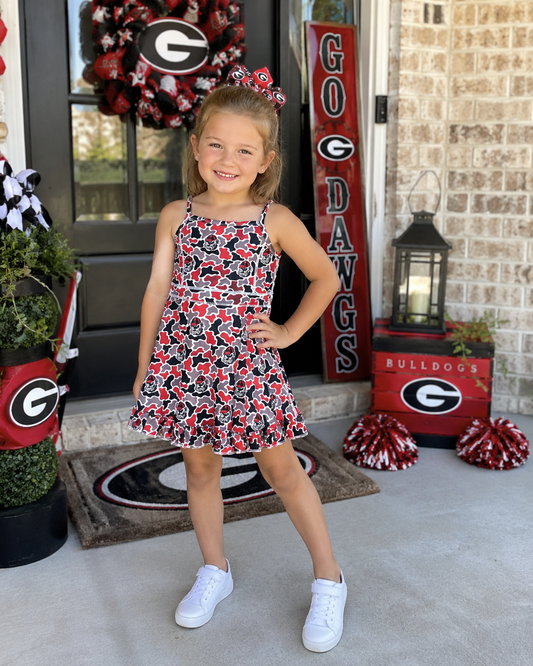 Georgia Camo Spirit Twirl Dress (Ships SEP!)