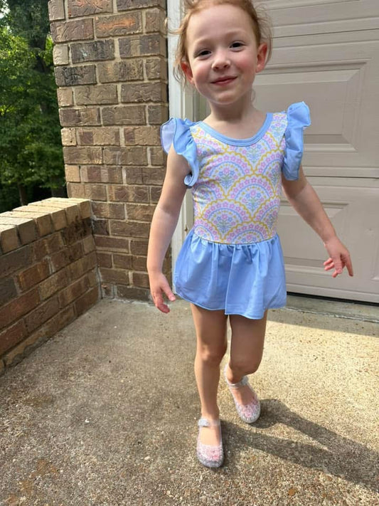 RTS - Blue & Yellow Leotard / 2T