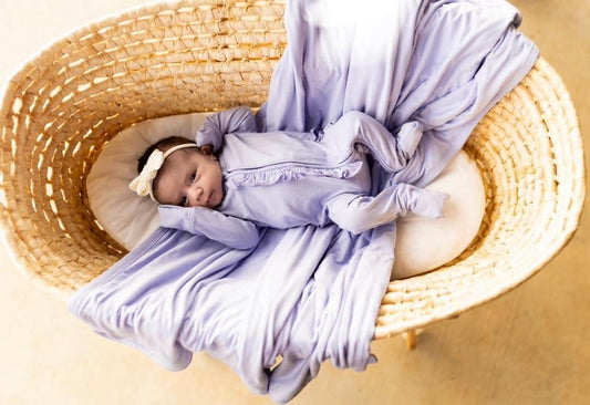 RTS - Bambean Baby Bamboo / Lilac Zippy With Frills