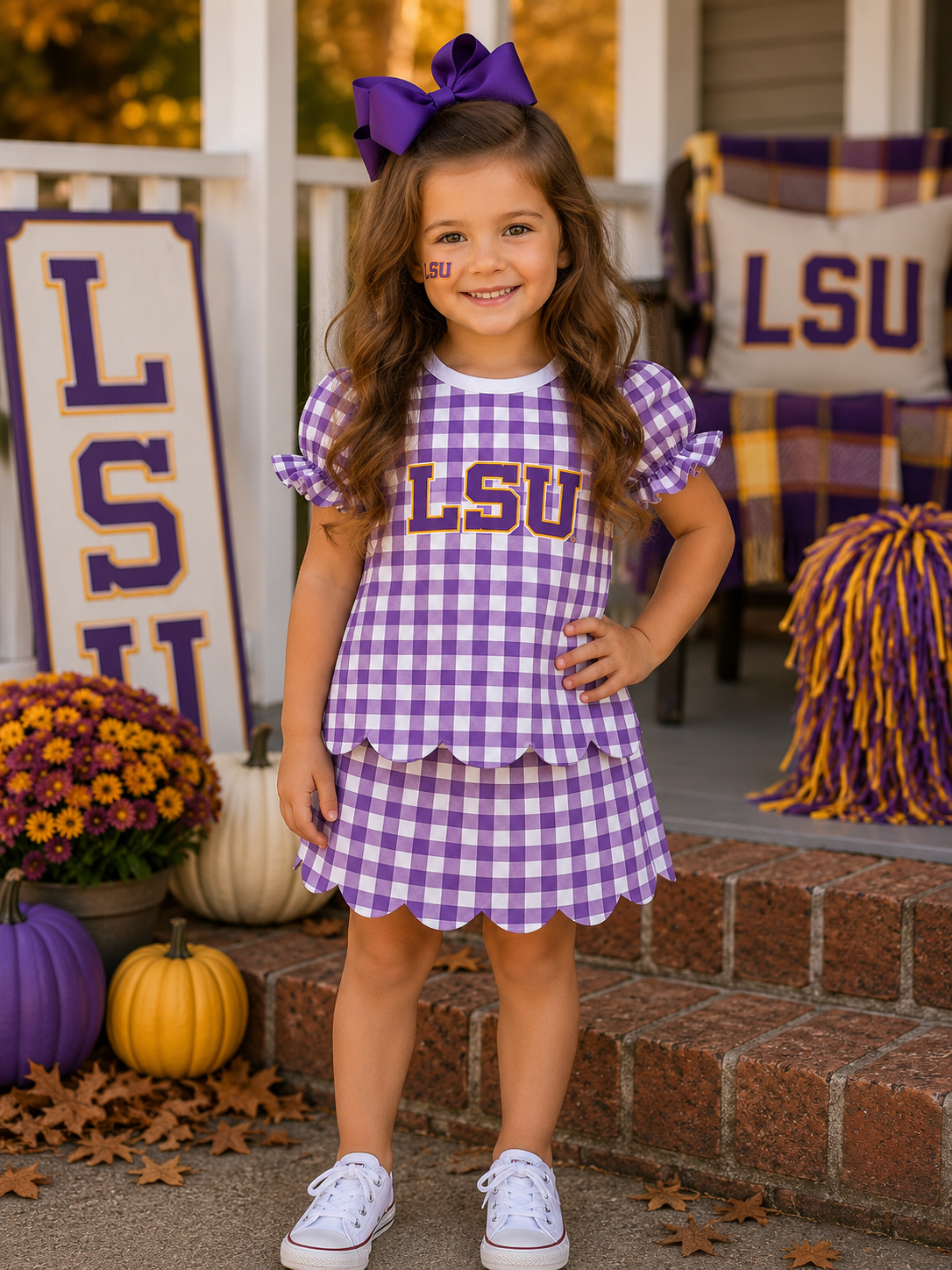 🏈 Girl’s Sideline Skort Set (Ships Oct!)