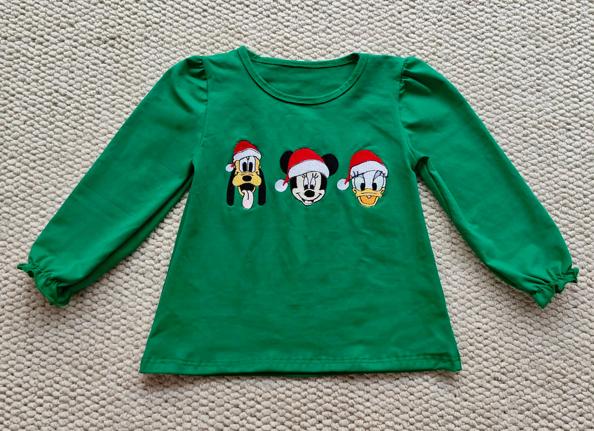 RTS Merry Mouse & Friends Embroidered Tee