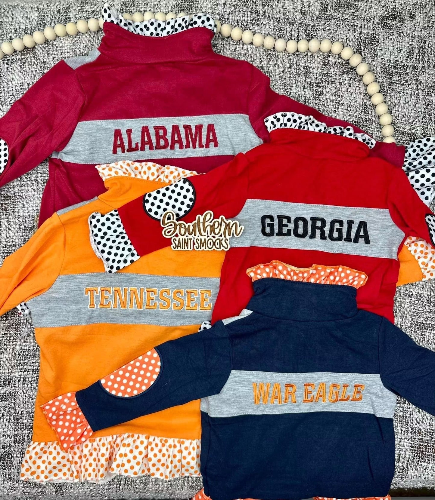 Red & Black Girl’s Game Day Quarter Zip (SHIPS SEP)
