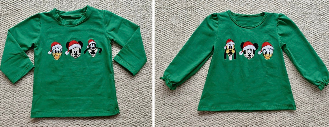 RTS Merry Mouse & Friends Embroidered Tee