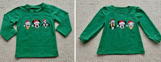 RTS Merry Mouse & Friends Embroidered Tee