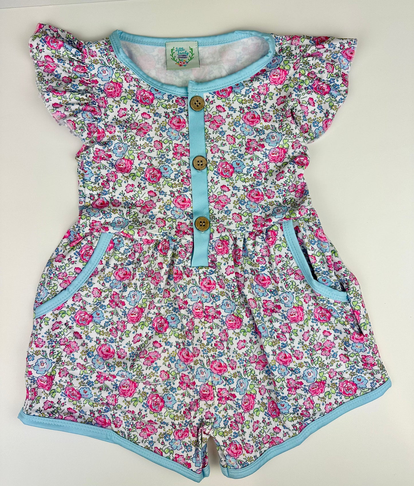 RTS - Liberty Floral Girly Romper