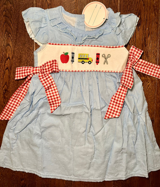 RTS BTS 3T Girl’s Swiss Dot School Dress