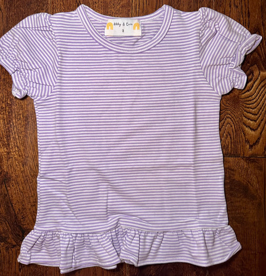 RTS 3T Purple Ruffle Tee