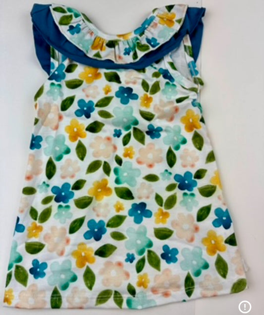 RTS - Watercolor Floral Dress / 3/6M