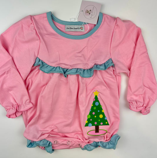 RTS Pink Christmas Tree Bubble (Sweatshirt Material)