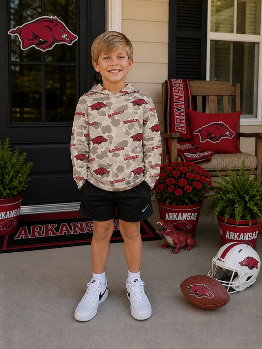 Arkansas Camo Performance Hoodie (Ships SEP!)
