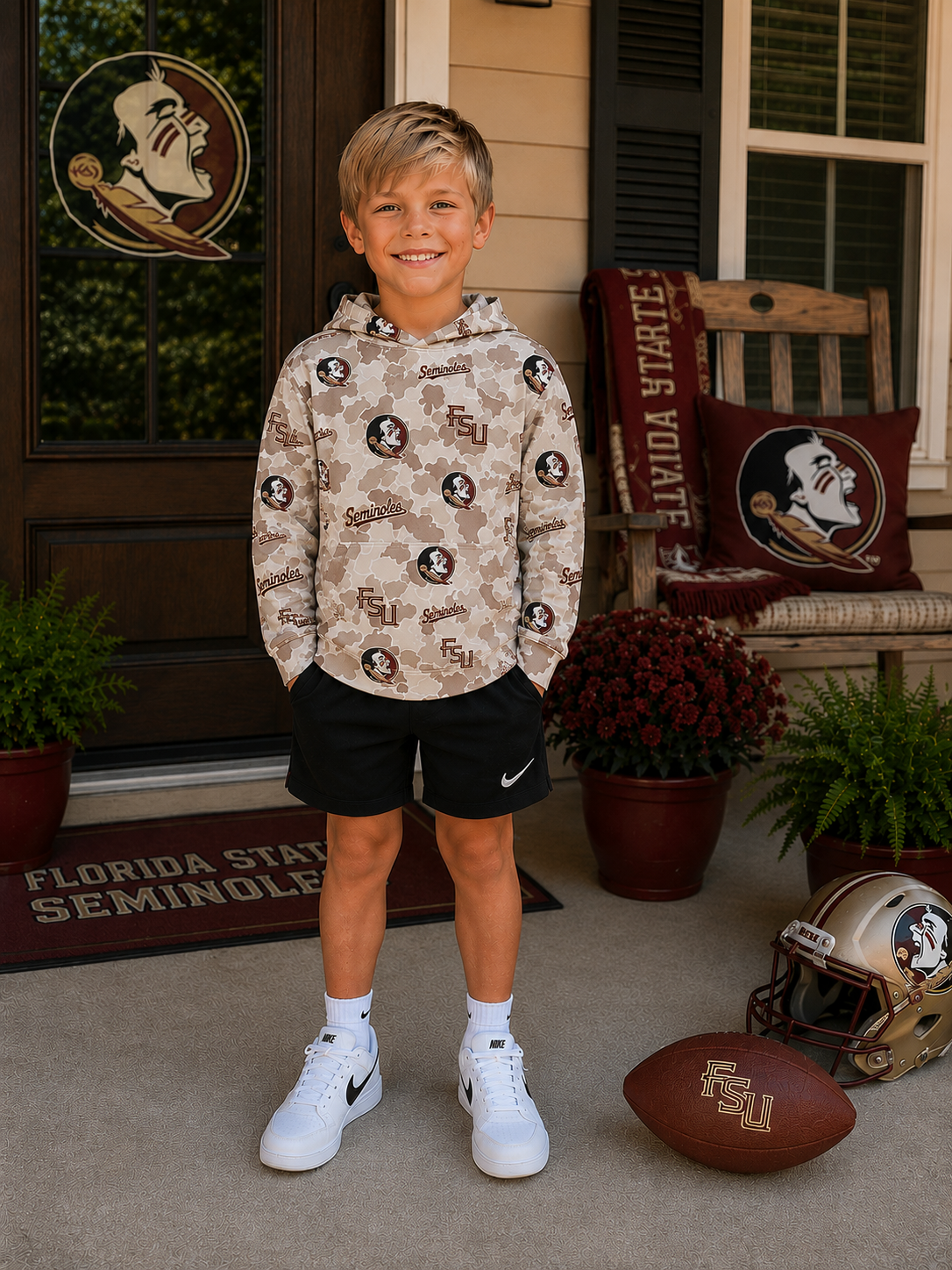 Florida St Camo Performance Hoodie (Ships SEP!)