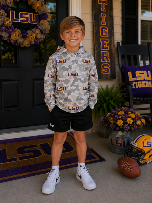 Louisiana Camo Performance Hoodie (Ships SEP!)