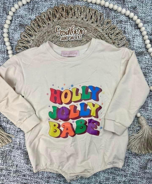 RTS Holly Jolly Babe Farm Bubble / Sweatshirt