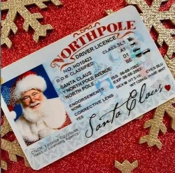 RTS Santa Driver’s License