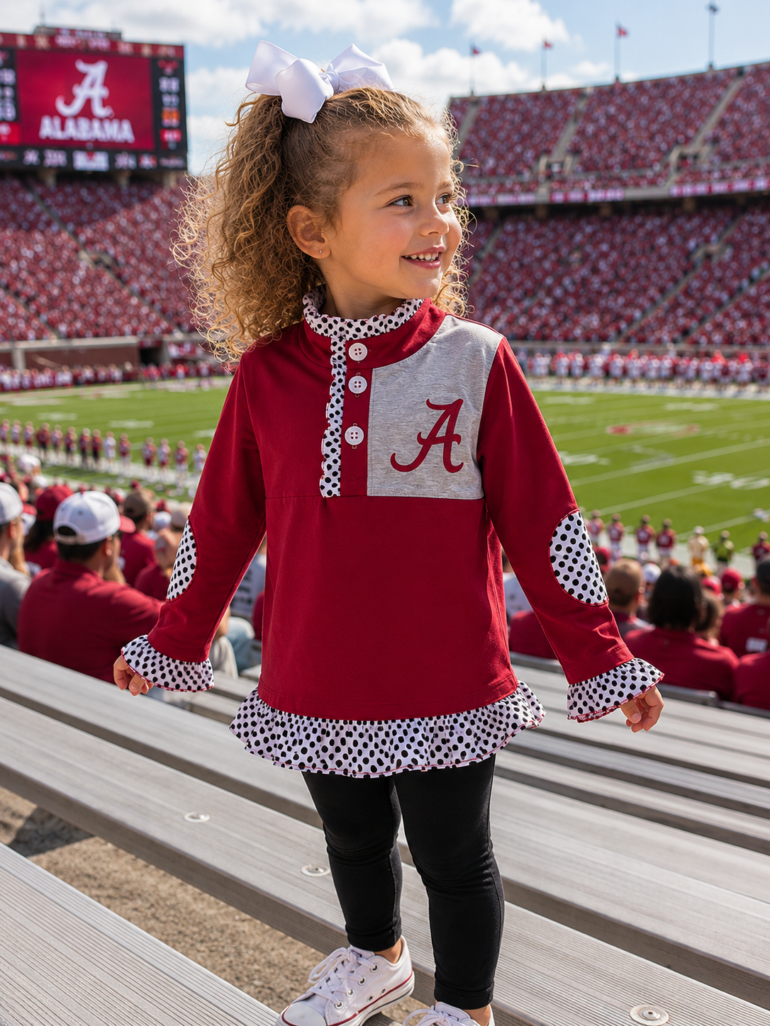 Crimson & Gray Girl’s Game Day Quarter Zip (SHIPS SEP)