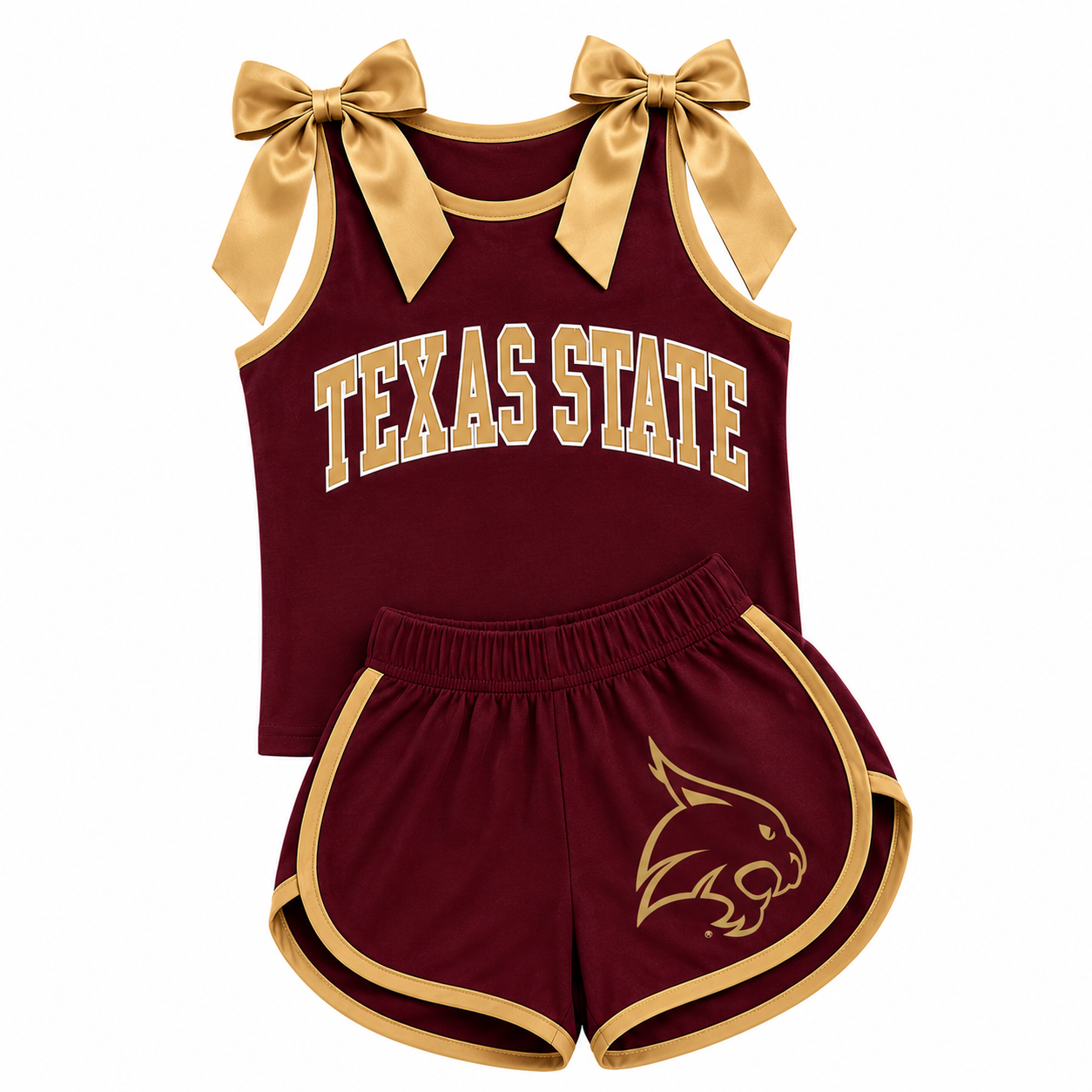 Texas State Game Day Bow Athletic Set (SHIPS SEP)