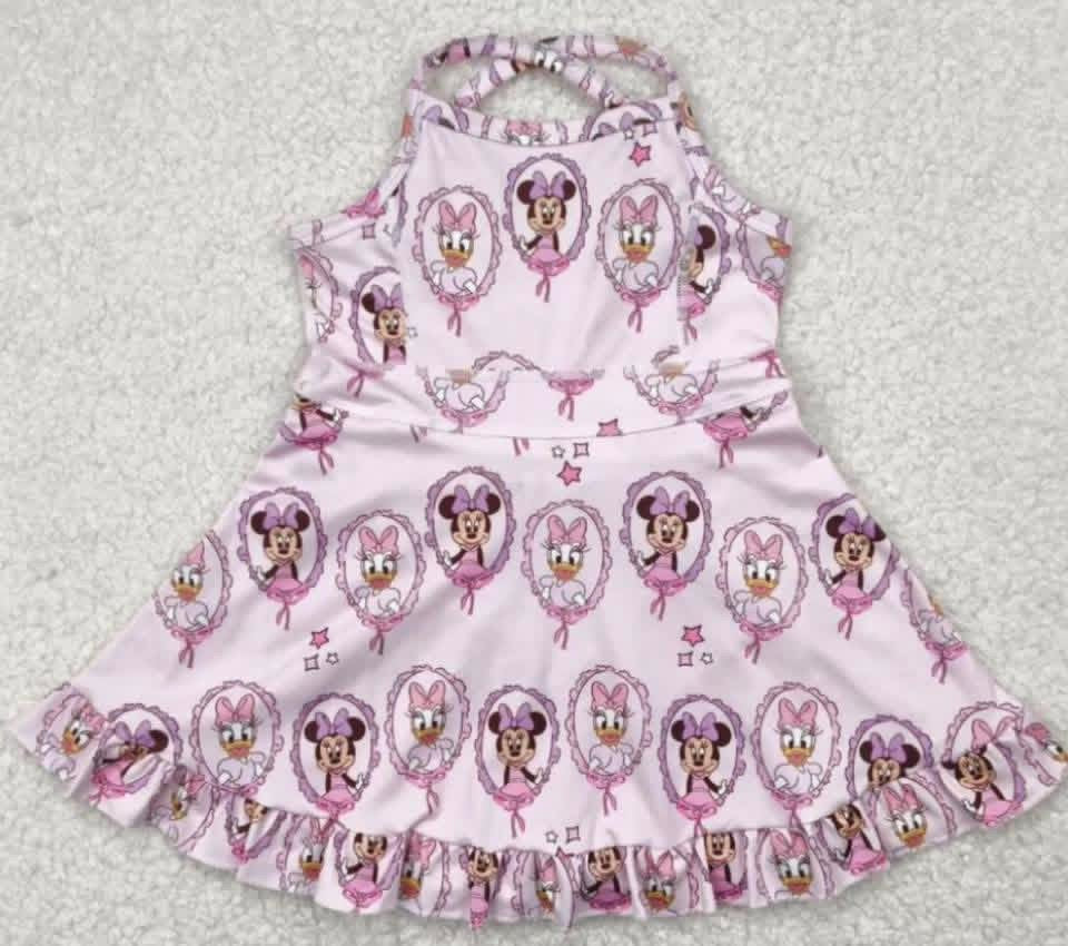 RTS - Mouse & Duck Pink Athletic Dress